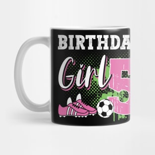 Soccer Player Birthday 5 Year Old Girl 5th Birthday Gift For Boys Kids Toddlers Mug